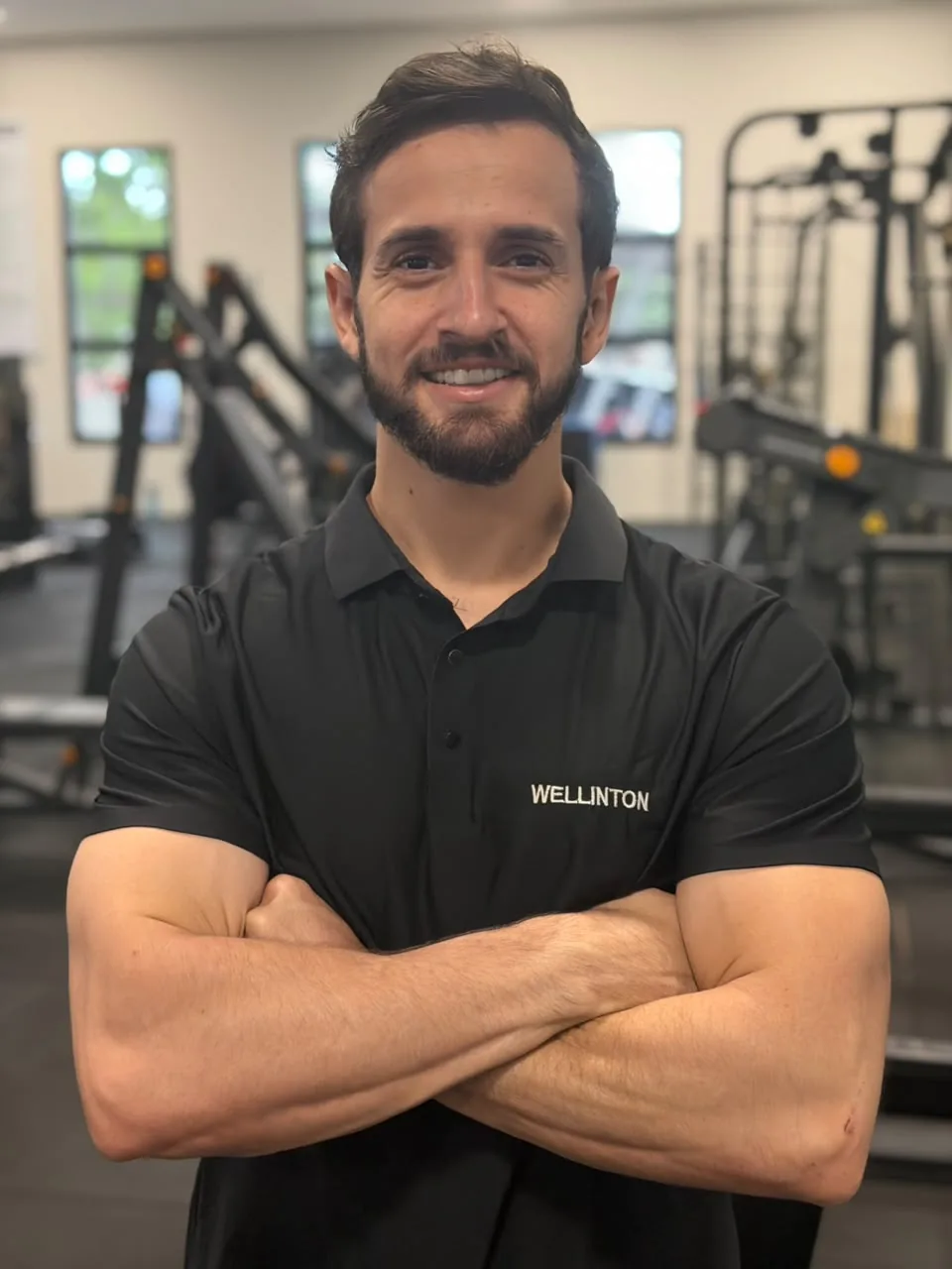 Wellinton Ribeiro, personal trainer, na academia